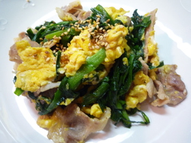 チャチャっと豚肉とニラの炒め物!