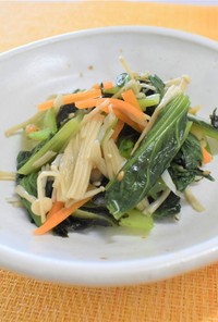 小松菜の韓国のり和え