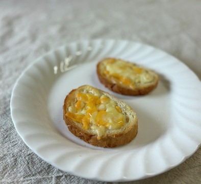 蜂蜜チーズトーストの写真