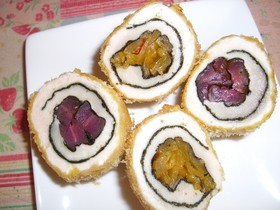 ささみの漬物巻き