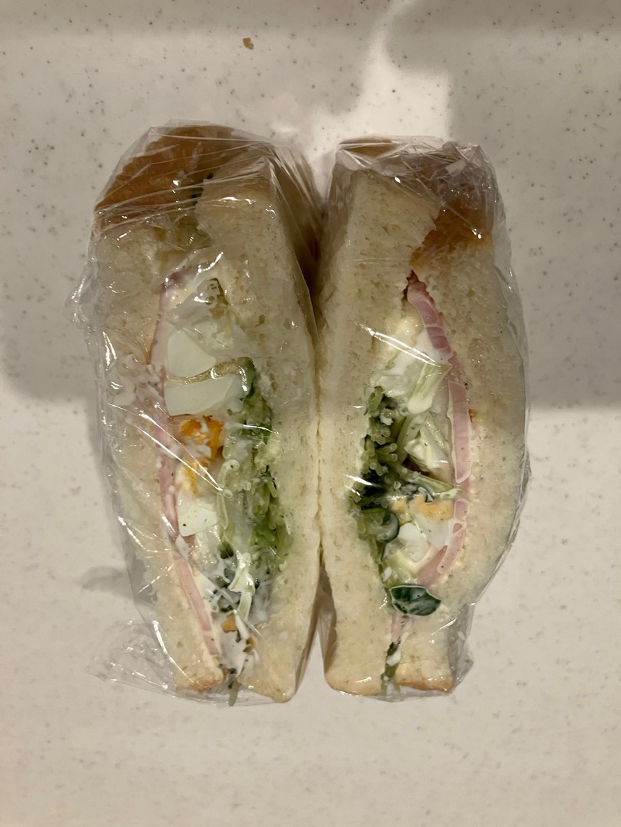 かいわれ大根サンドイッチの画像