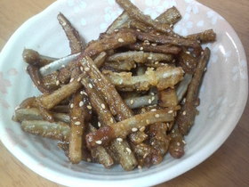 おつまみに☆甘辛ごぼう