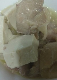 材料2つ♡鶏モモ肉で肉豆腐♡