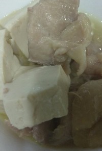 材料2つ♡鶏モモ肉で肉豆腐♡