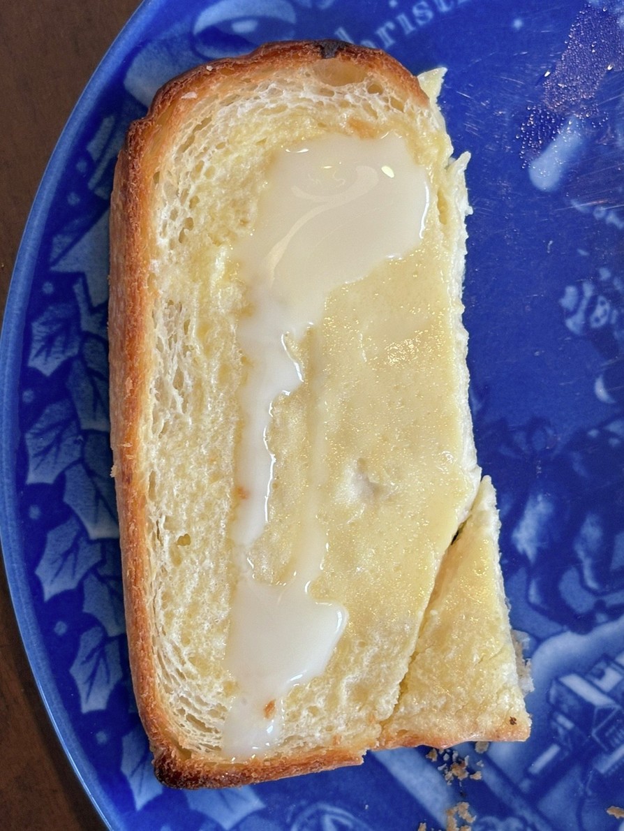 朝から作れる！チーズケーキ風トーストの画像