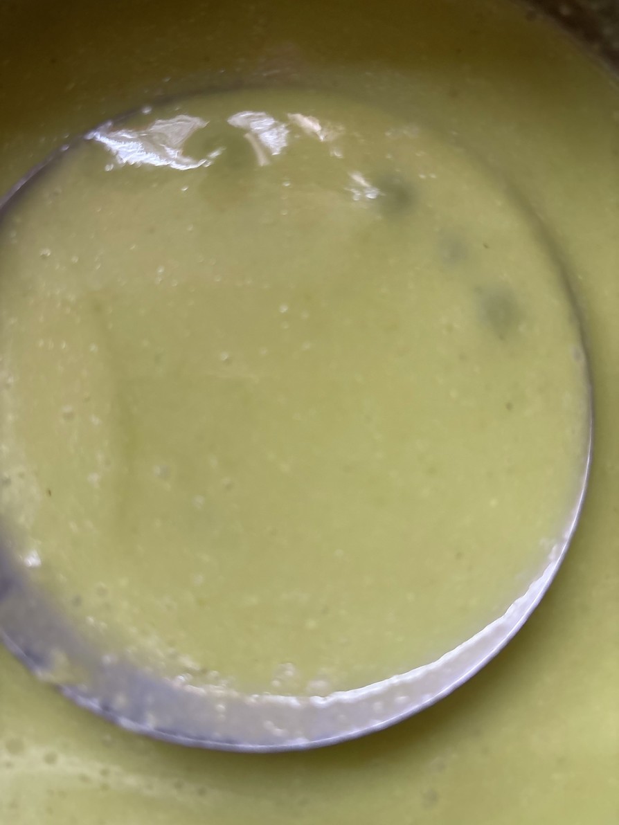 グリーンピースのクリームスープの画像