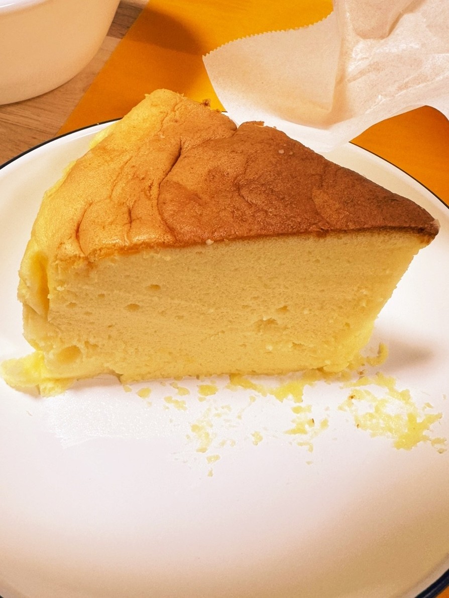 スフレチーズケーキ（スライスチーズで）の画像