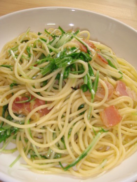 *水菜たっぷりパスタ*