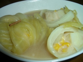 クリームなロールキャベツ