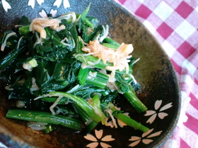 ほうれん草と貝柱のお浸し