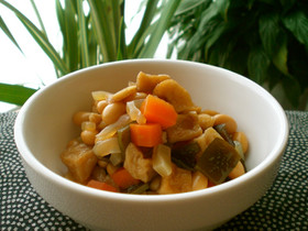 圧力鍋で時短!大豆の五目煮