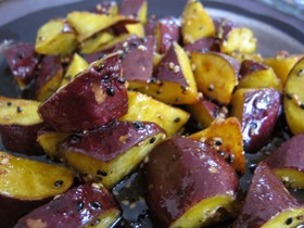 レンジとフライパンで簡単大学芋♪