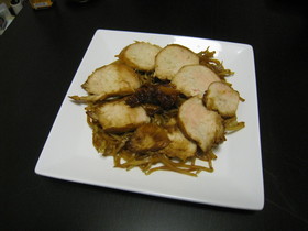 鳥肉の照り焼き風 w/ もやし