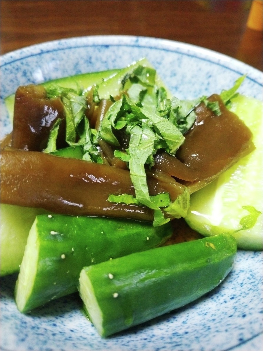胡瓜の韓国唐辛子漬け和えの画像