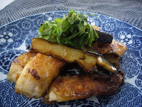 簡単めかじきの梅肉焼き