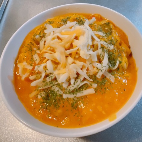 米粉で作る南瓜と玉ねぎの濃厚スープ