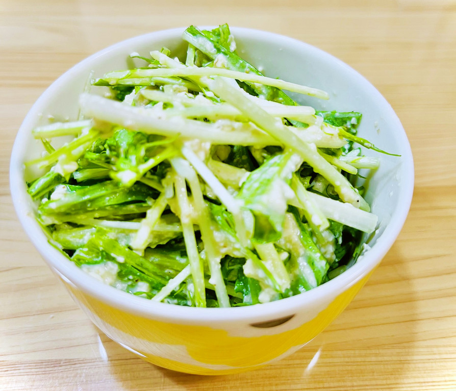 【減塩】水菜の白和えの画像