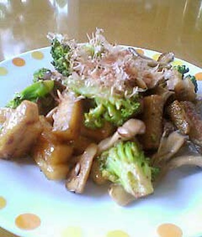 高野豆腐のオイマヨ炒めの写真