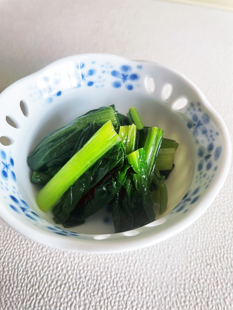 小松菜　簡単中華味　　調味料3つの画像