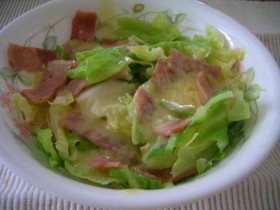キャベツのレンジ蒸し