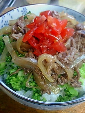 焼肉トマト丼