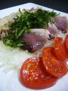 薬味が美味しい♡ 鰹のたたき(ぶっかけ)