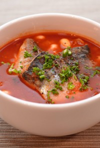鯖と大豆のトマト煮