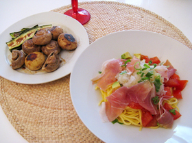 和風冷製パスタ☆ちょっとイタリアン