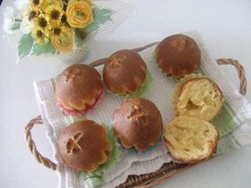 チーズたっぷり♪Wチーズブリオッシュ