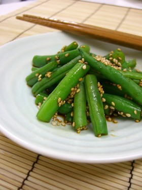 副菜やお弁当に☆いんげんの醤油和え