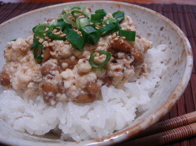 ✿納豆と豆腐のねこまんま✿の写真