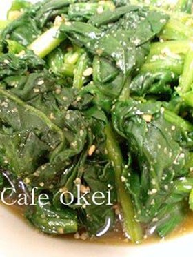我が家の定番ほうれん草胡麻和え☆