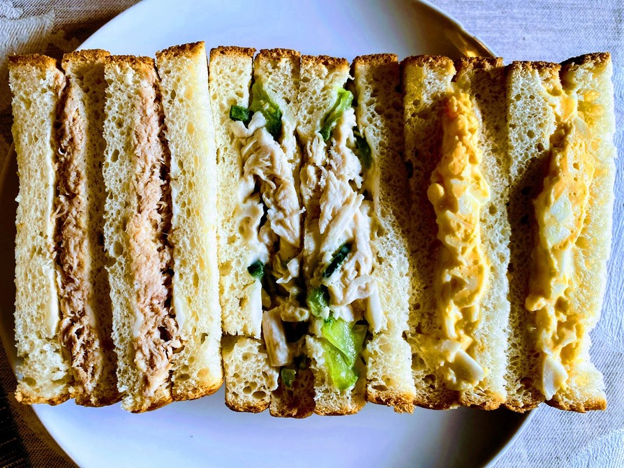サンドイッチ三種の画像