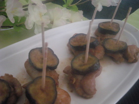つけて焼くだけ☆鶏となすのしょうが焼き
