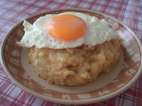 残りのカレーを・・・