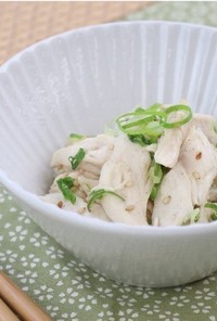 電子レンジで簡単！ささみの中華和え