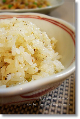 出汁パックで味付けご飯