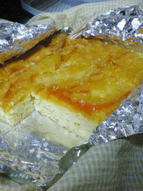 オレンジクリームチーズケーキ