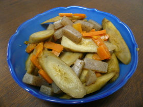 ごぼうとこんにゃくとにんじんの煮物