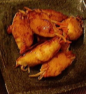 焼きタレで♪もやしと人参のポテト巻き