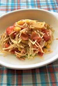 【離乳食後期】ツナトマトスパゲッティ