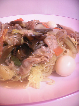 美味い中華屋さんのあんかけ焼きそばの味!