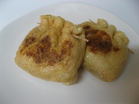 ピリカラ納豆入り油あげ