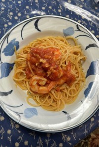 海老のマリナーラ•スパゲッティ