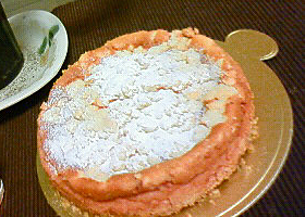桜チーズケーキの画像