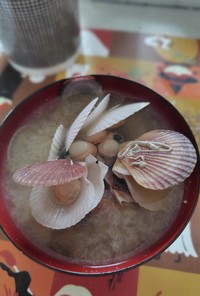 ホタテ稚貝のお味噌汁