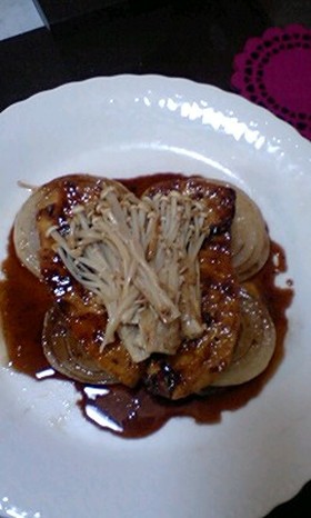 甘うま〜☆新玉ねぎとカジキのバターソテー