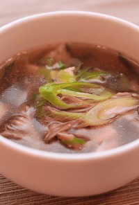 舞茸とねぎの中華スープ