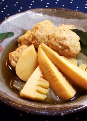 筍と鶏団子の煮物