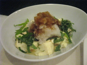 くずし豆腐の青じそおろし
